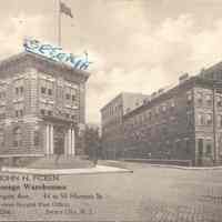 Postcard: John H. Ficken, Jersey City, NJ