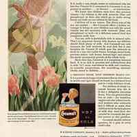 Ad, Cocomalt: This precious bone-building Vitamin D... Ad by R.B. Davis Co, Hoboken; in Good Housekeeping, June 1929.