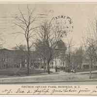 Postcard: 4152 Church Square Park, Hoboken, N.J. Published by C. Wolff. Postmarked Dec. 3, 1906.