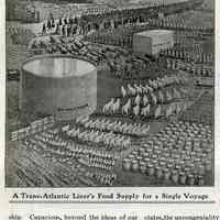 Article (Hamburg-American Line): Provisions for a Modern Liner. Published in The Christian Herald, Oct. 3, 1906, pg. 830.