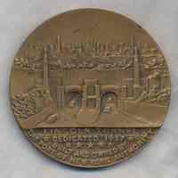 Commemorative medallion: Lincoln Tunnel, Dedicated 1937. Built and Owned by the Port of New York Authority.