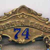          detail pin bar: Hoboken Lodge 74
   