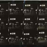 B+W negative contact sheet of images of Hoboken taken by John Conn. no date, [1976].