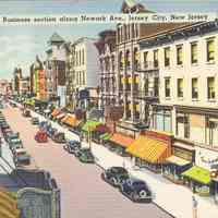 Postcard: Newark Ave., Jersey City, NJ