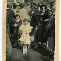          2: Mary Anne Amoroso, outside Saints Peter & Paul Church, 1953
   