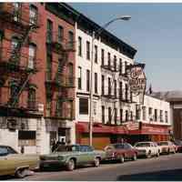 Color photo of the Clam Broth House exterior, 38 Newark Street, Hoboken, May, 1976.