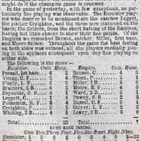 Article (Elysian Fields): Base Ball. Excelsior vs. Empire.