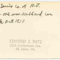          photo 4, reverse with holographic identification; previous owner's stamp
   