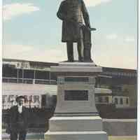 Postcard: Sam Sloan Monument. Hoboken, N.J. No date, circa 1907-1914; unposted.
