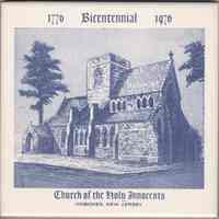 Ceramic commemorative tile, 1776-1976 Bicentennial, Church of the Holy Innocents, Hoboken, New Jersey, [1976.