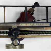          left side when in use; bottom when standing on legs
   