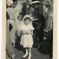          3: Mary Anne Amoroso, outside SS Peter & Paul Church, 1953.
   