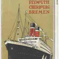 Brochure: New York to Europe on U.S. Government Ships. United States Lines. Operators for U.S. Shipping Board. Issued circa September 1921.