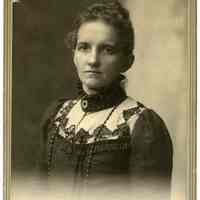 Cabinet photos, 2, of Tante Haensel & her daughter, Hoboken, n.d., ca. 1900-1902.