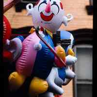 Color slide of a clown balloon.