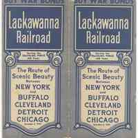 Timetable: Lackawanna R.R. long distance schedule, Dec. 5, 1943.