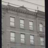 B&W photo of apartment buildings at 702 Willow Ave., Hoboken, NJ.