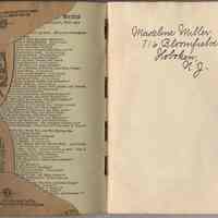          inside front cover and flyleaf inscription
   