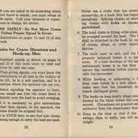          pp 12-13: Rules for Crane Directors & Hook-up Men
   