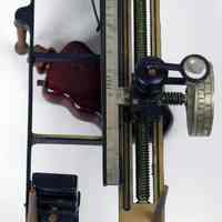          detail of left side, front end; magnifier in place
   