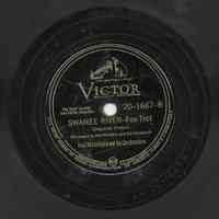 Record: "Swanee River". Composer Stephen Foster. Hal McIntyre and his Orchestra. Victor Records. 78 rpm. No.20-1667-B..