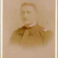 Digital image of cabinet photo of Captain George Durstewitz, Stevens Battalion, Hoboken, n.d, ca.1892-1900.