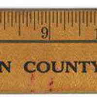          ruler side 1 with inch measurements
   