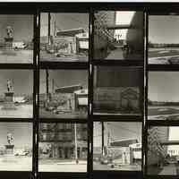 B+W negative contact sheet of images of Hoboken taken by John Conn. no date, [1976].