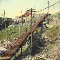 Postcard: Steps, Weehawken, NJ,