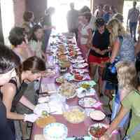 Digital images, 8, of Heirloom Tomato Tasting Festival at HHM, Hoboken, August 29, 2004.