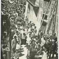 Postcard with scenes of Monte San Giacomo, Italy and feasts celebrating St. Ann & St. James the apostle, ca. 1960.