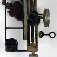          detail with magnifier removed; light bulb seen beneath
   