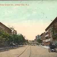 Postcard: Grove St., Jersey City, NJ