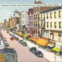 Postcard: Newark Ave., Jersey City, NJ