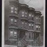 B&W Photograph Apartment Houses. Address unknown.