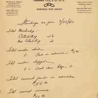 Fraternity Lodge No. 112, I.O.O.F., 227 Washington St., Hoboken. Report on membership as of Sept. 30, 1940.