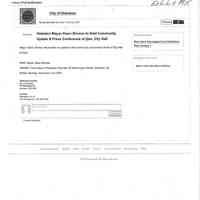          Memo, City of Hoboken: HURRICANE SANDY CHRONOLOGY & SEQUENCE OF EVENTS; Dec. 3, 2012. picture number 69
   
