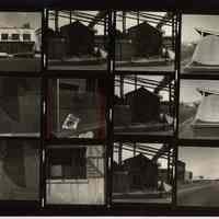 B+W negative contact sheet of images of Hoboken taken by John Conn. no date, [1976].