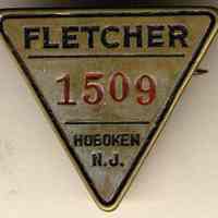 Tool check from the W. & A. Fletcher Company, Hoboken, no date, ca. 1910-1928.