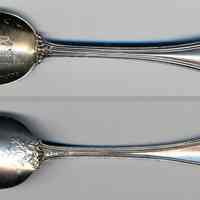 Spoon, commemorative: Hoboken, N.J., Stevens Insitute. N.d., ca. 1895-1905.