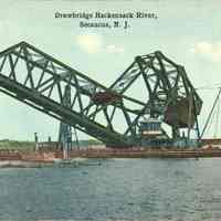 Postcard: Drawbridge Hackensack River, Secaucus, NJ