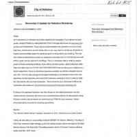          Memo, City of Hoboken: HURRICANE SANDY CHRONOLOGY & SEQUENCE OF EVENTS; Dec. 3, 2012. picture number 70
   