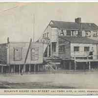 Postcard: 4151. Bolaver House, 15th Street and Park Ave., in 1880, Hoboken, N.J. Published by E.F. Walter. No date, circa 1901-1907.