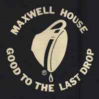Winter coat with "Maxwell House, Good to the Last Drop" logo silkscreened on the right breast.