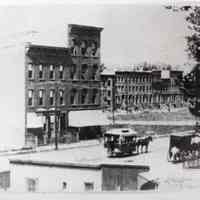          16: street view with horse-drawn streetcar
   