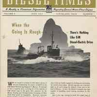 Diesel Times, vol. 9, no. 7, July, 1953. 8-1/2" x 11" high. 8 pp., photo illustrated. Devoted to the Moran tugboat, Eugene F. Moran.