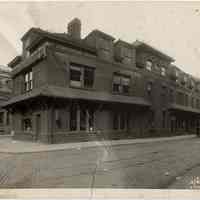 Sepia tone photos, 2, of Hoboken Land & Improvement Co., 1 Newark Street, Hoboken, March 24, 1931.