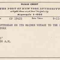          detail reverse: The Port of New York Authority label with caption
   