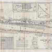 Map: Hudson River, New York Harbor; Bedloes Island to Fort Lee. Sheet 2 of 2. From surveys of 1911-12; issued March 4, 1912.