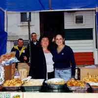 Color photo of the backyard of the Monte San Giacomo Democratic Club, Inc. at 531 Adams St., Hoboken, no date, ca. 2000.